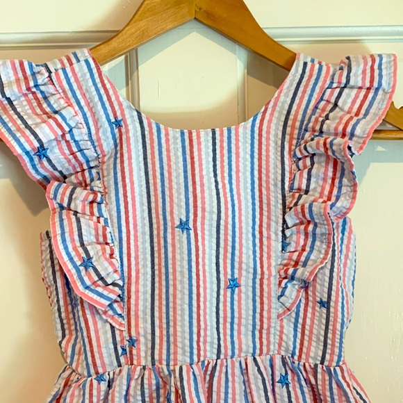 Girls striped dress size 6/6x S - Picture 2 of 5
